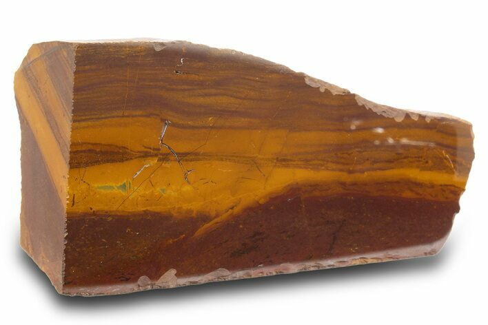 Free-Standing, Polished Desert Sunset Banded Iron Section #314409